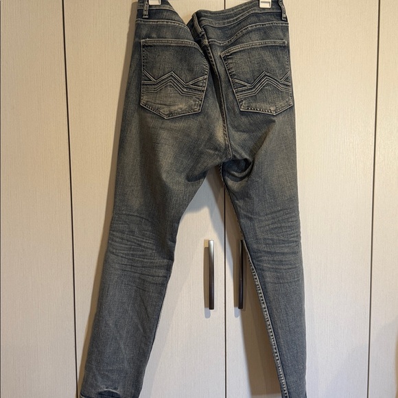 American Eagle Outfitters Men's Faded Blue Slim Jeans - Picture 4 of 6